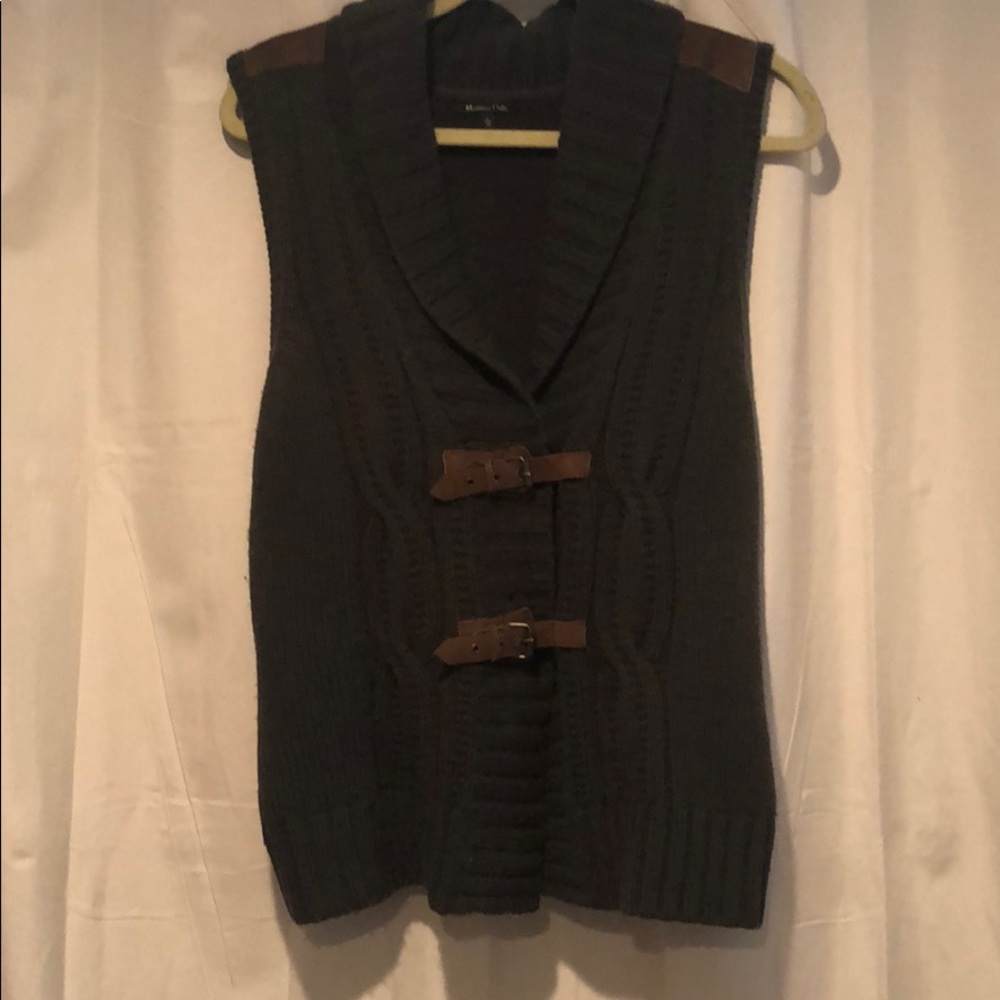 Massimo dutti olive green vest